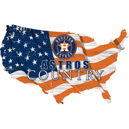 Fan Creations Houston Astros USA Flag Cutout Sign