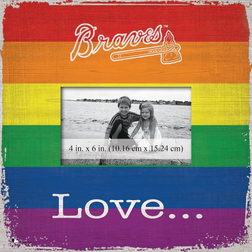 Fan Creations Atlanta Braves Love Pride Frame