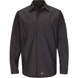 Red Kap Long Sleeve Crew Shirt - Charcoal