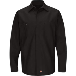 Red Kap Long Sleeve Crew Shirt - Black