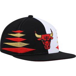 Mitchell & Ness Chicago Bulls Diamond Cut Snapback Hat Men - Black/White