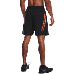 Under Armour Woven Graphic Shorts Men - Black/Blaze Orange