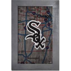 Fan Creations Chicago White Sox Framed Team City Map Sign