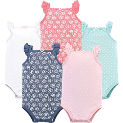 Hudson Sleeveless Bodysuits 5-pack - Basic Dot/Floral (10155902)