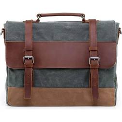 TSD Brand Fountain Valley Briefcase - Teal