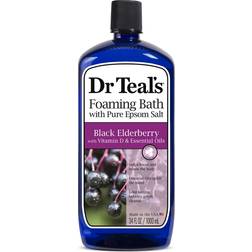 Dr Teal's Fomaing Bath with Pure Epsom Salt Black Elderberry 1000ml