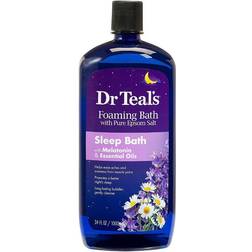 Dr Teal's Fomaing Bath with Pure Epsom Salt Sleep Bath with Melatonin & Essential Oils 1000ml