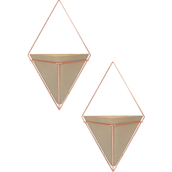 Umbra Wandaufbewahrungs-Schale Trigg Aus Keramik 2 Stück 7.112cm