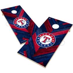 Victory Tailgate Texas Rangers 2' x 4' Herringbone Design Cornhole Set