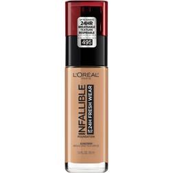 L'Oréal Paris Infallible Fresh Wear 24HR Foundation SPF25 #495 Amber