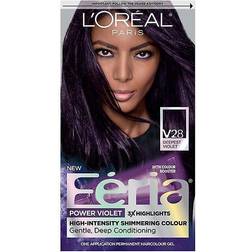 L'oral Fria Power Violet Permanent Haircolour Gel V28 Deepest Violet