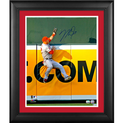 Fanatics Mike Trout Los Angeles Angels Autographed The Catch Photograph Photo Frame