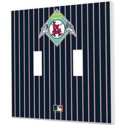 Fan Creations Los Angeles Angels 1961-1965 Cooperstown Pinstripe Double Toggle Light Switch Plate