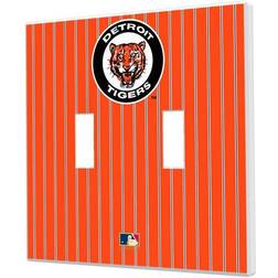 Strategic Printing Detroit Tigers 1961-1963 Cooperstown Pinstripe Double Toggle Light Switch Plate