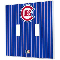 Strategic Printing Chicago Cubs 1948-1956 Cooperstown Pinstripe Double Toggle Light Switch Plate