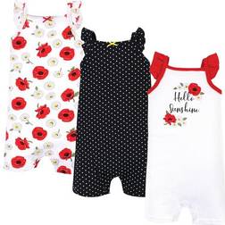 Hudson Baby Rompers 3-pack - Poppy Daisy (10116595)