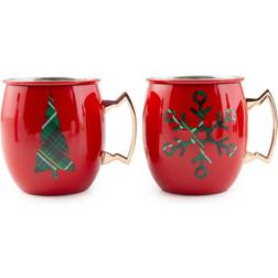 Cambridge Silversmiths Christmas Moscow Mule Cup & Mug 59.1cl 2pcs