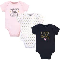 Hudson Baby Cotton Bodysuits 3-pack - Girl Daddy (10152977)