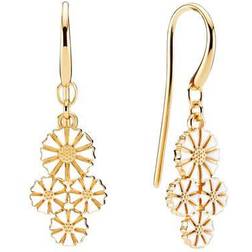 Lund Copenhagen Marguerit Earrings - Gold/White