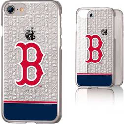 Strategic Printing Boston Red Sox iPhone 6/6s/7/8 Logo Stripe Clear Case