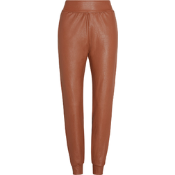 Commando Faux Leather Jogger - Cocoa