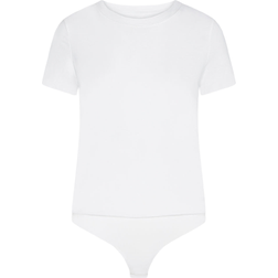 Commando Essential Cotton Crew Bodysuit - White