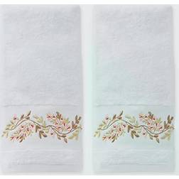 SKL Home Misty Floral 2-pack Guest Towel White (66.04x40.64cm)