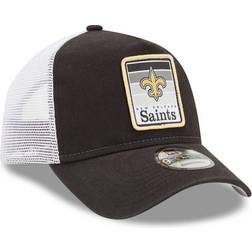 New Era New Orleans Saints Gradient Trucker 9FORTY Snapback Hat Men - Black/White