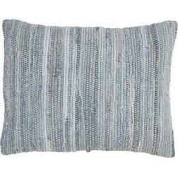 Saro Lifestyle Oversize Denim Chindi Complete Decoration Pillows Blue (58.42x40.64cm)