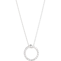 Roberto Coin Circle Pendant - White Gold/Diamonds