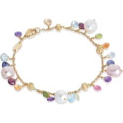 Marco Bicego Paradise Single Strand Bracelet - Gold/Quartz/Pearl/Multicolour