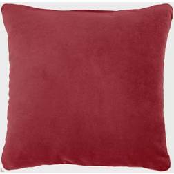 Mina Victory Solid Velvet Throw Complete Decoration Pillows Red (40.64x40.64cm)