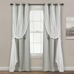 Lush Decor Sheer Window Curtains