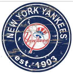 Fan Creations New York Yankees Established Year Round Sign Board