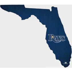 Fan Creations Tampa Bay Rays Logo State Sign Board