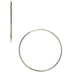 Argento Vivo Endless Hoops Earrings - Gold