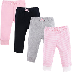 Luvable Friends Tapered Ankle Pants 4-pack - Pink Stripes (10132294)