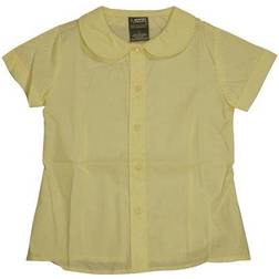 French Toast Short Sleeve Modern Peter Pan Blouse - Yellow (1593)