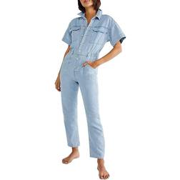 Free People Marci Coverall Jumpsuit - Clear Skies