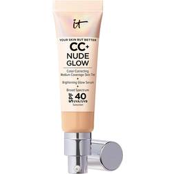 IT Cosmetics CC+ Nude Glow Lightweight Foundation + Glow Serum SPF40 P+++ Medium