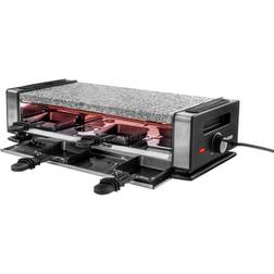 Unold Raclette Delice Basic 8 Personen 1200Watt Schwarz/Edelstahl