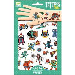 Djeco tatouages Heroes et vilain