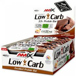 Amix Low-Carb 33% Protein Bar Double Dutch Chocolate 60g 15 Stk.