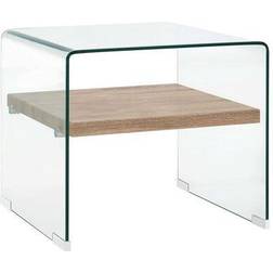 vidaXL Hærdet Glas Transparent 50 x 50 x 45 cm Sofabord 50x50cm