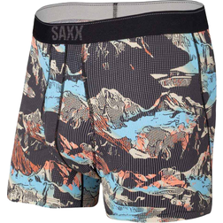 Saxx Quest Boxer Brief - Black Mountainscape