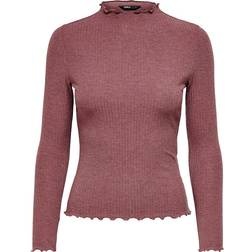 Only Emma Top - Rose Brown/Detail Melange