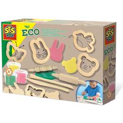 SES Creative Eco Clay Mit Holzwerkzeugen 24917