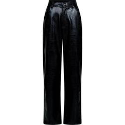 Neo Noir Jennifer Croc Pants - Black