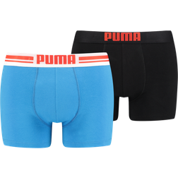 Puma Placed Logo Boxers 2-pack - Spring Break Blue Combo