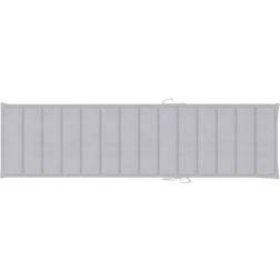 vidaXL - Chair Cushions Grey (200x50cm)